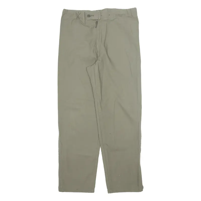 Workwear Mens Trousers Grey Regular Tapered W34 L30 1