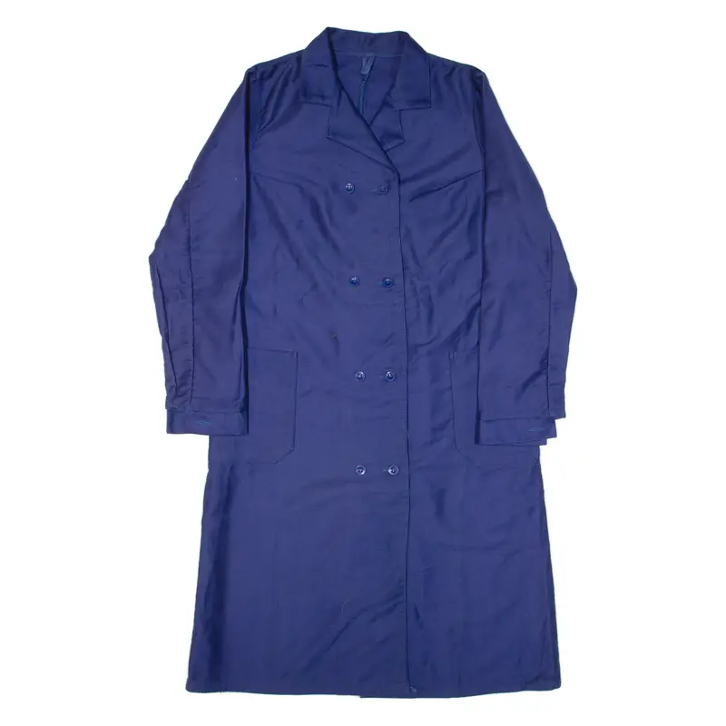 Workwear Womens Overcoat Coat Blue L 1