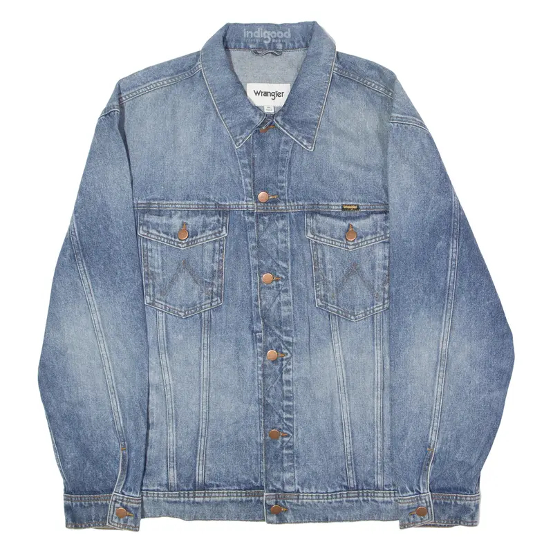 Wrangler Mens Denim Jacket Blue Xl 1