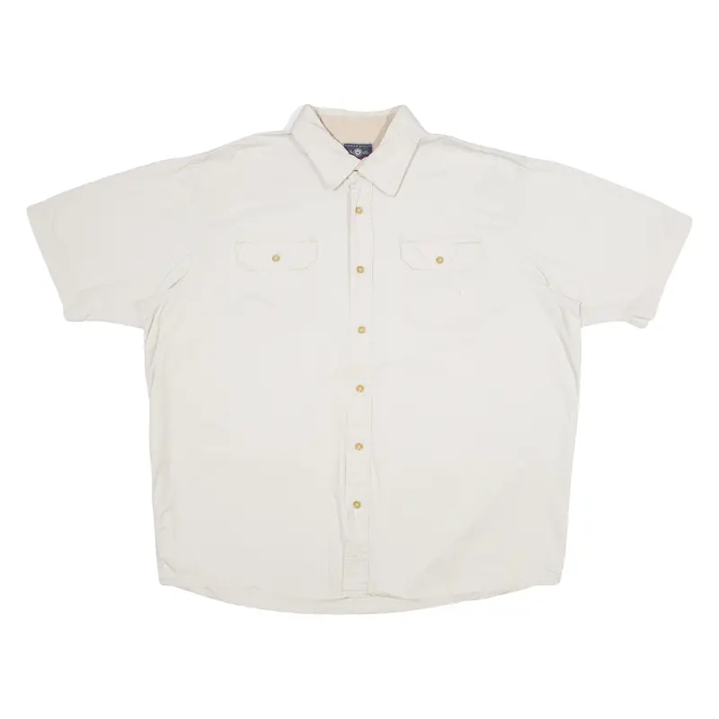Wrangler Mens Plain Shirt Beige Xl 1