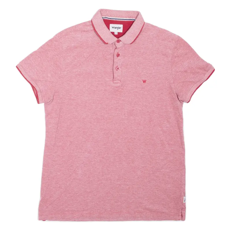 Wrangler Mens Polo Shirt Red M 1