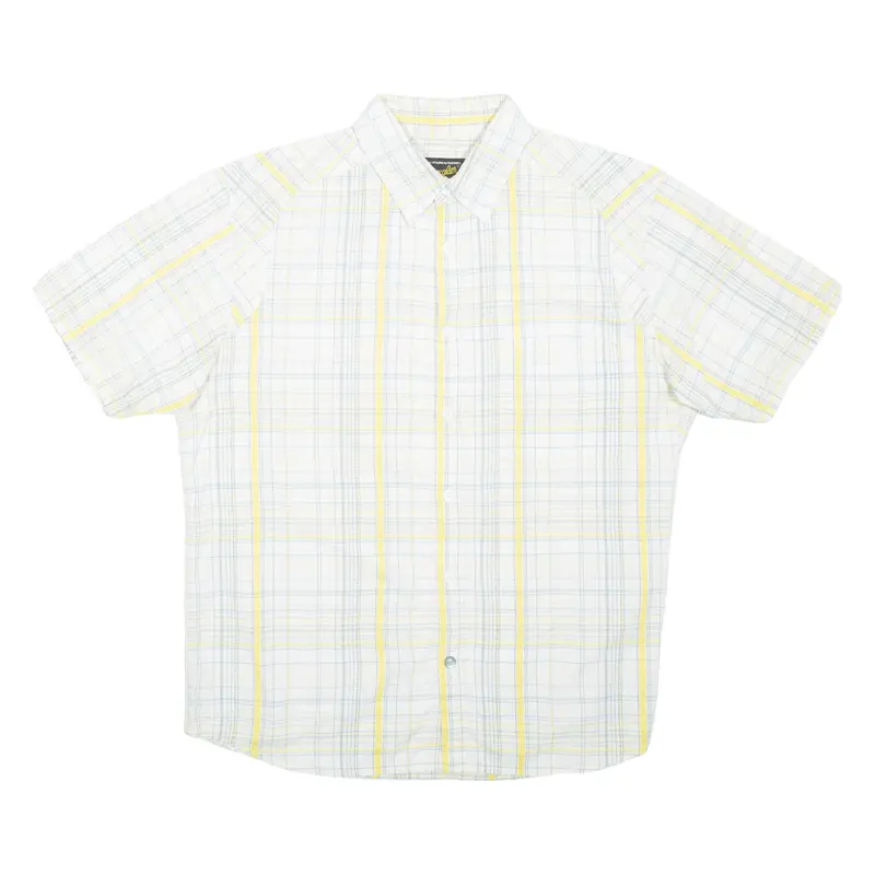 Wrangler Mens Shirt Yellow Check L 1