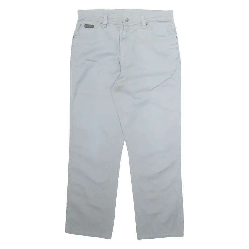 Wrangler Mens Trousers Grey Regular Tapered W36 L32 1
