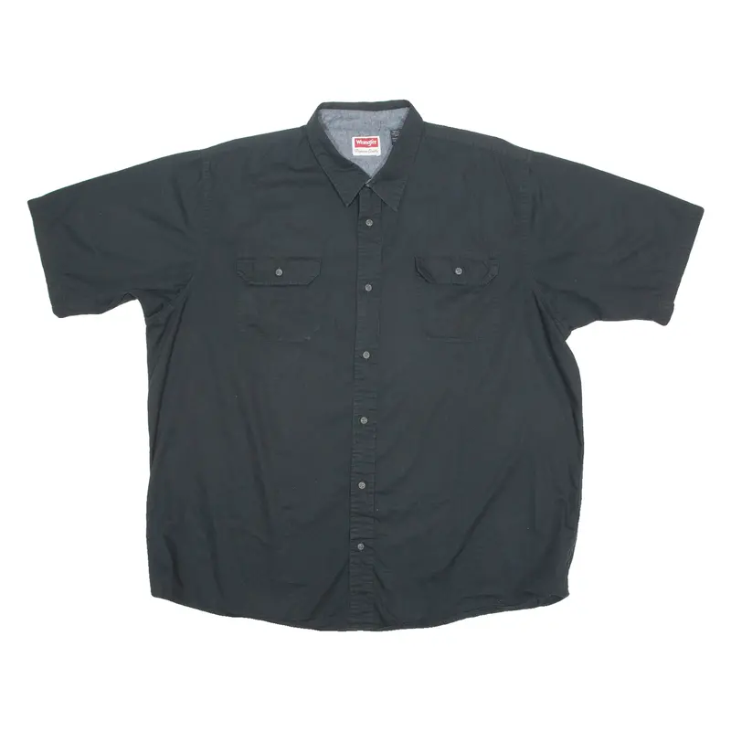 Wrangler Mens Worker Shirt Black Xl 1