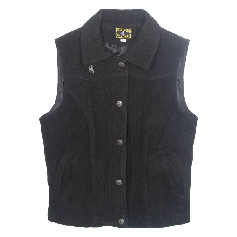 Wyoming Traders Mens Gilet Black Wool M 1