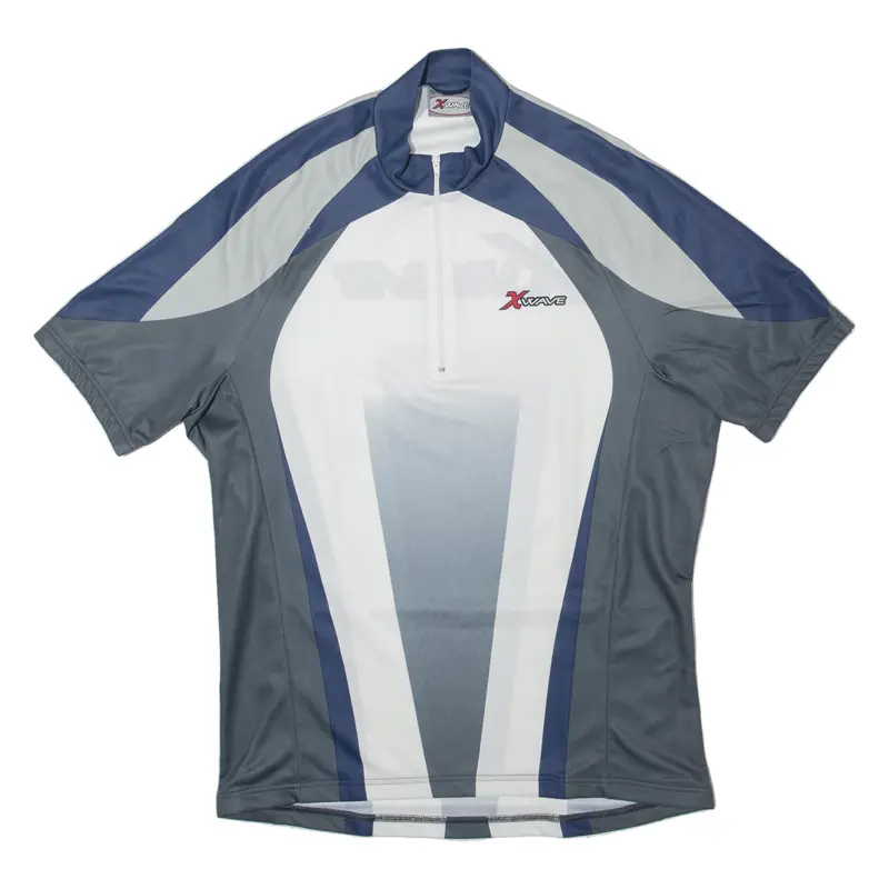 X Wave Cycling Shirt Mens Jersey Grey 1/4 Zip L 1
