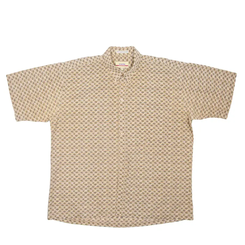 Xtreme Mens Shirt Beige Crazy Pattern Xl 1