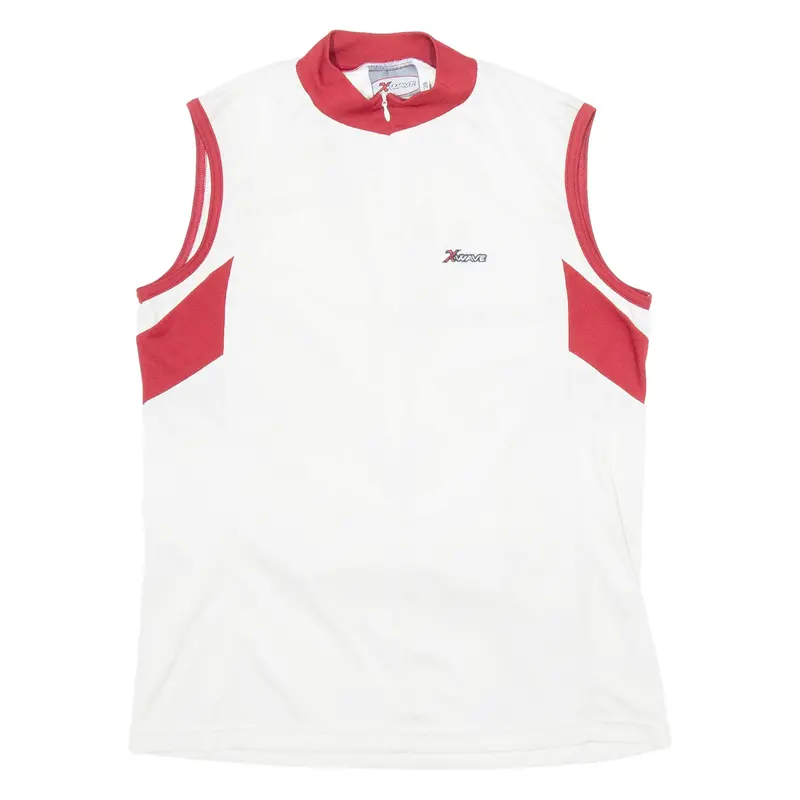 Xwave Cycling Mens Jersey Cream 3/4 Sleeve 1/2 Zip M 1