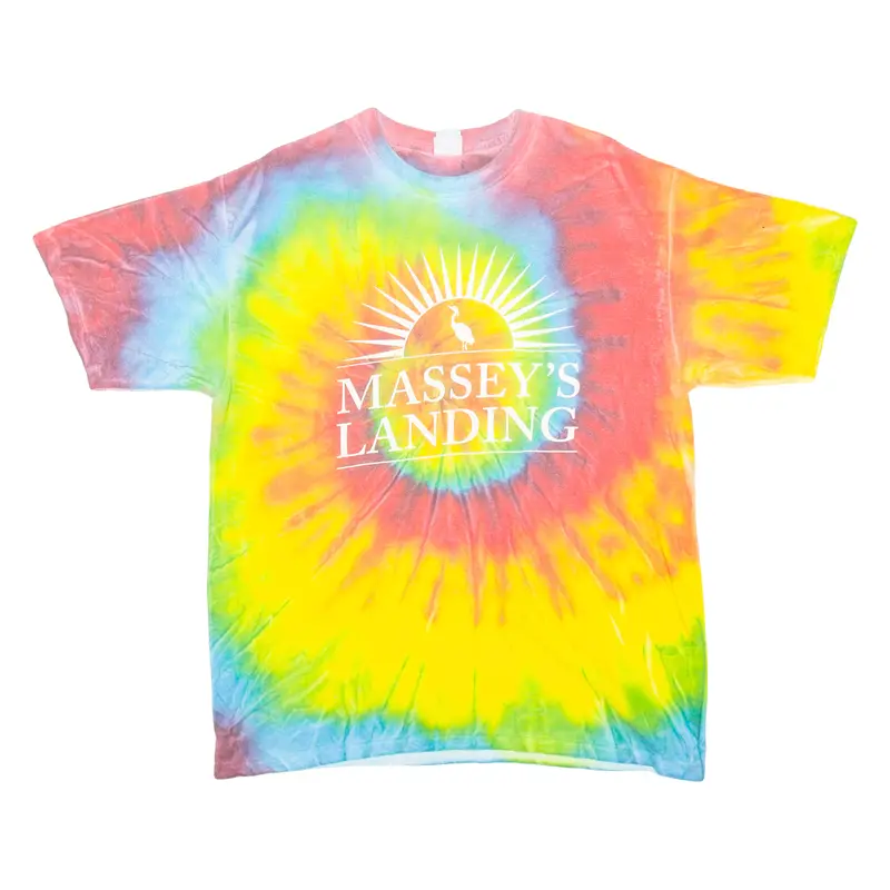 Yazbek Massey's Landing Mens Tie Dye T-Shirt Yellow L 1