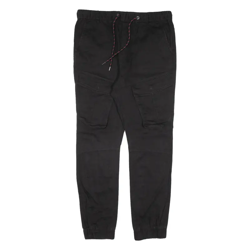 Yes Or No Cargo Womens Trousers Black Slim Skinny W32 L27 1
