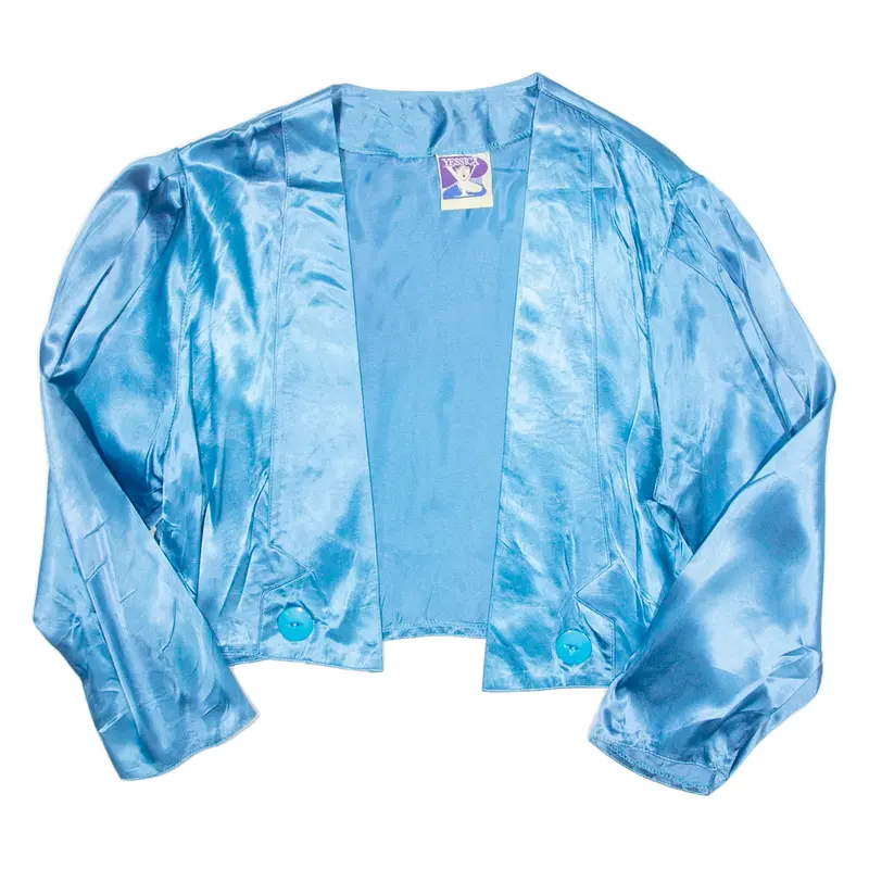 Yessica Womens Blouse Blue Long Sleeve L 1
