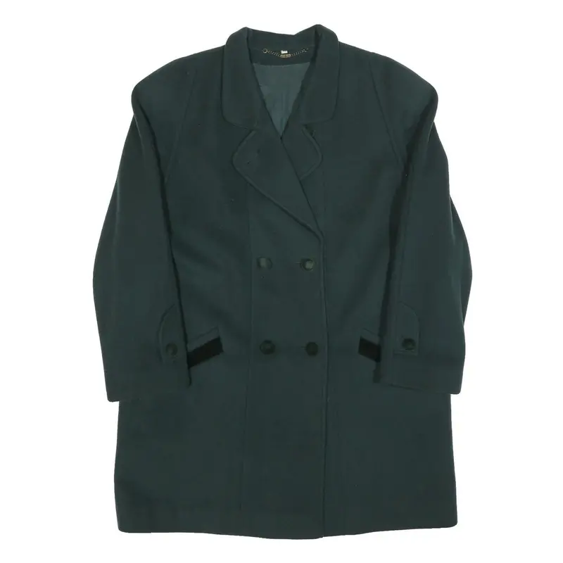 Your Sixth Sense Womens Black Wool Blend Double Breasted Jacket M Button Closure 1