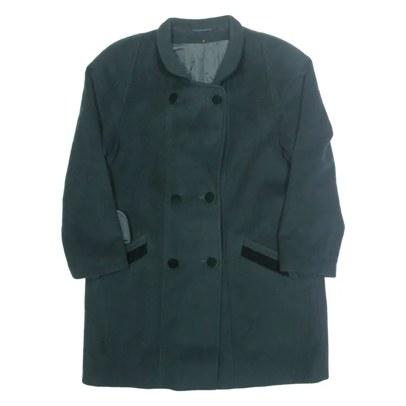 Your Sixth Sense Womens Overcoat Coat Green Wool M 1