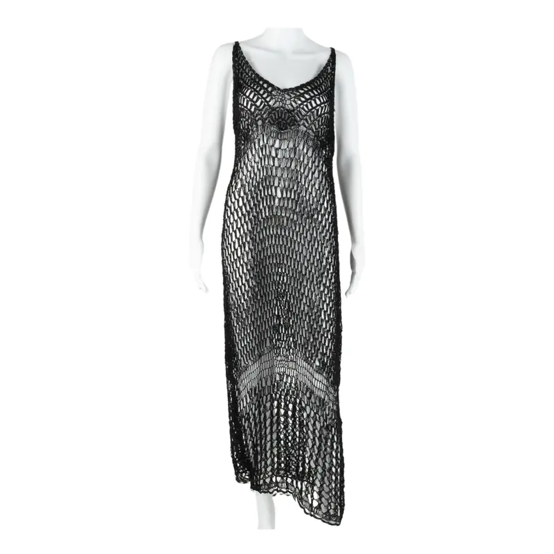 Zara Accessories Womens Shift Dress Black Sleeveless Midi L 1