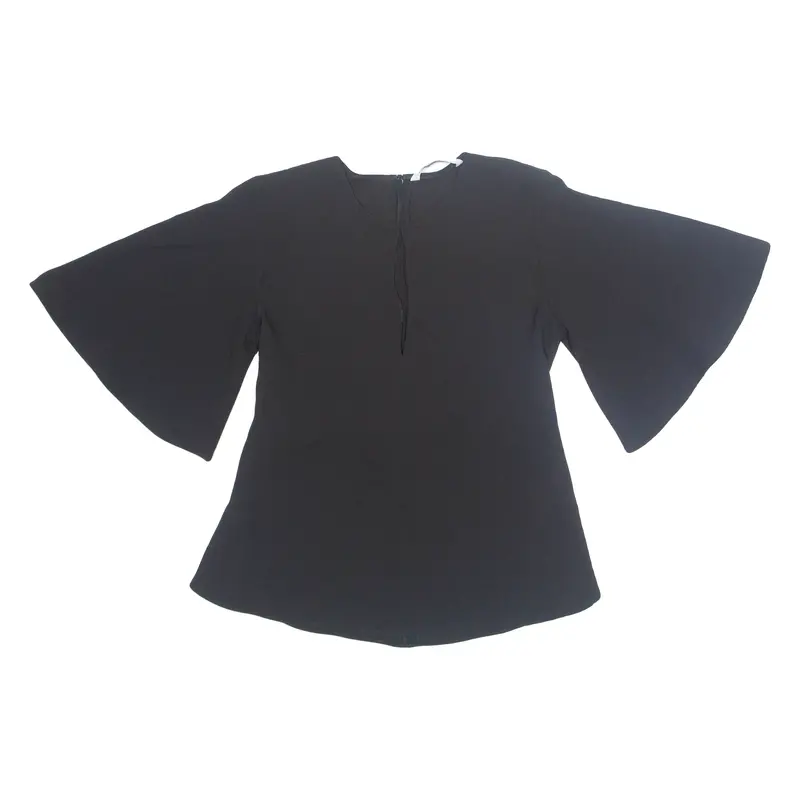 Zara Belted Womens Blouse Black Xs 1