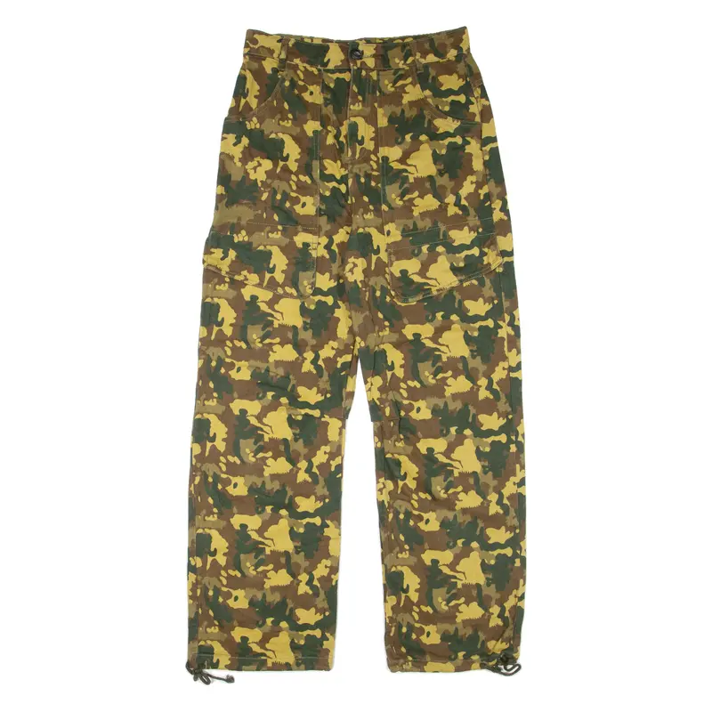 Zara Camo Womens Trousers Beige Loose Straight W29 L29 1