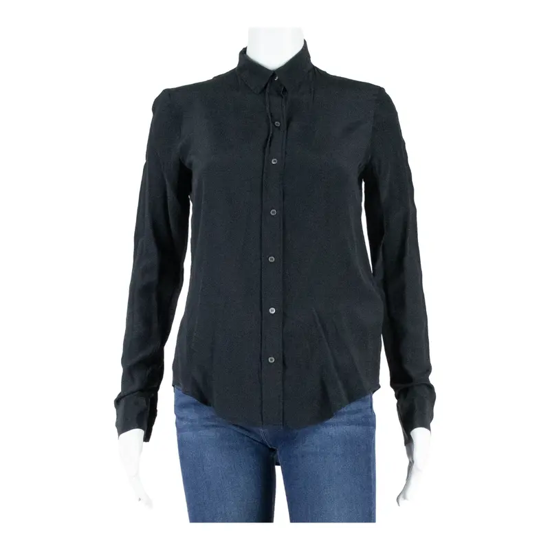 Zara Women Womens Blouse Black Long Sleeve Xs 1