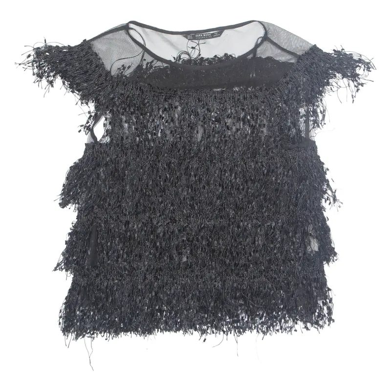 Zara Womens Top Black S 1