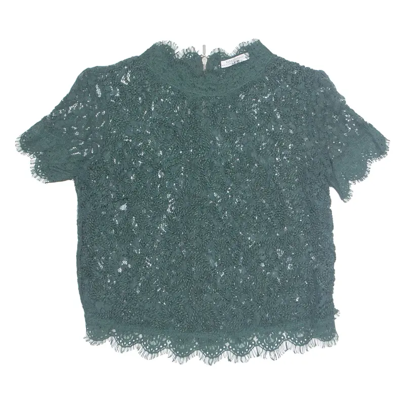 Zara Womens Top Green S 1