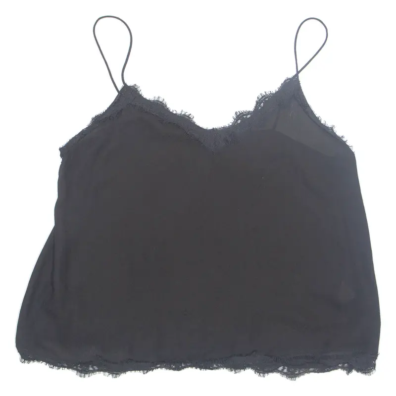 Zara Womens Vest Black Sleeveless Xl 1