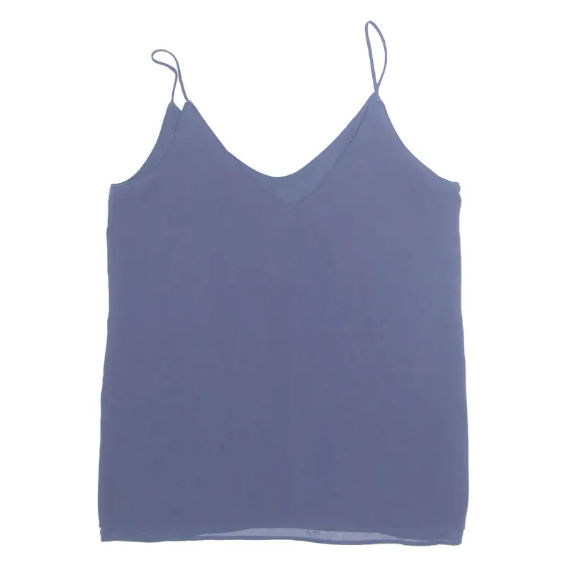 Zara Womens Vest Blue Sleeveless Xs 1