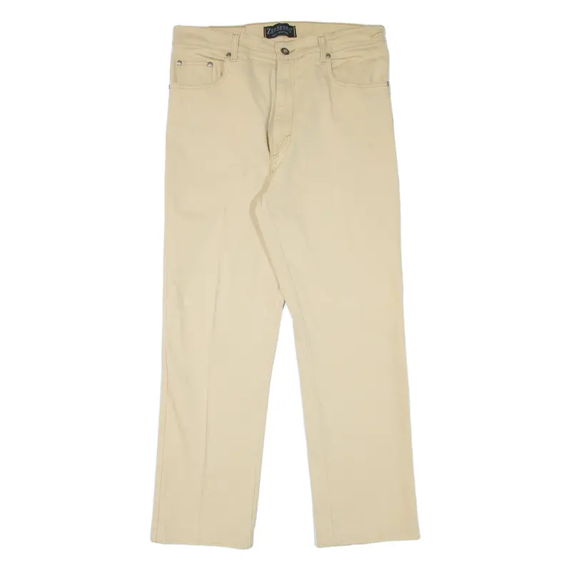 Zerberus Mens Jeans Beige Regular Straight W31 L28 1