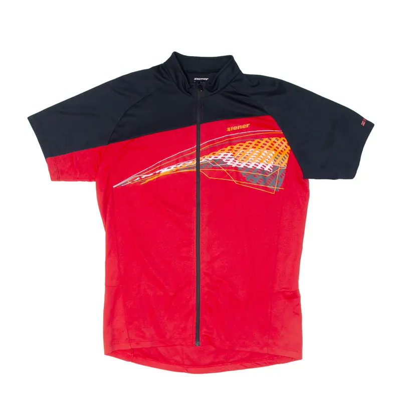Ziener Cycling Full Zip Mens Jersey Red Xl 1