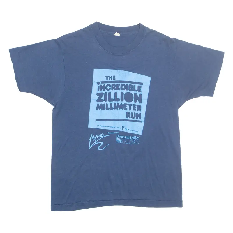 Zillion Millimeter Run Mens T-Shirt Blue S 1