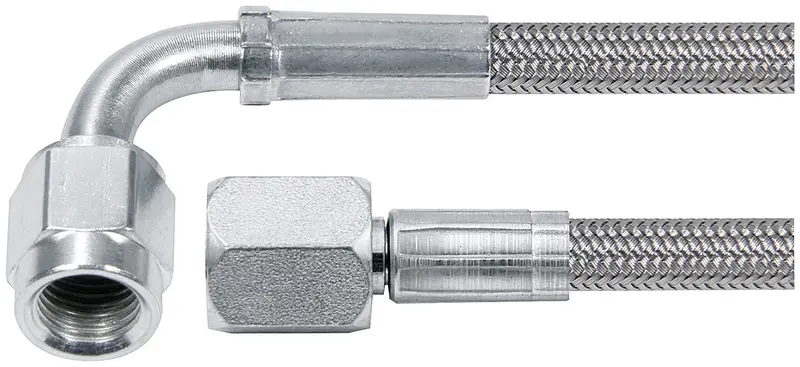 Allstar Performance 46404-42 42In #4 Line -4 Str/-4 90 Deg Tube Style 1