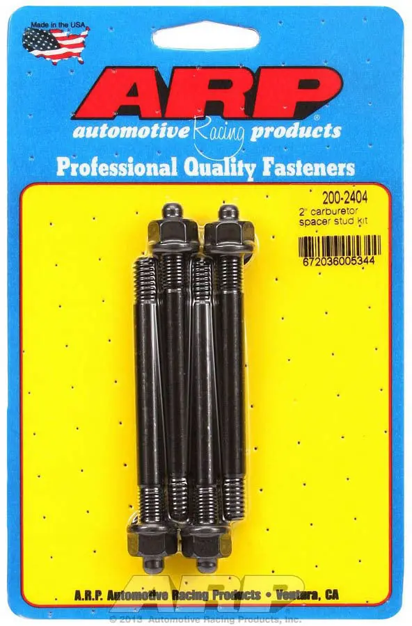 Arp 200-2404 Precision Carburetor Stud Kit – 5/16" X 3.7" Overall Length, Grade 8+ Strength 1
