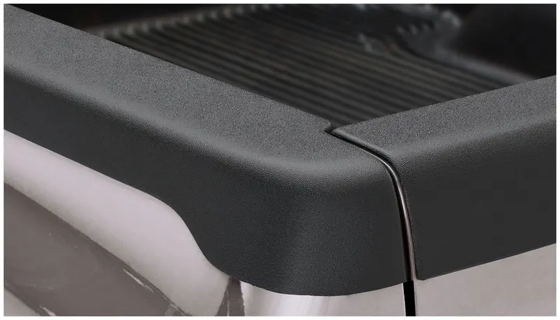 Bushwacker Ultimate Smoothback Bed Rail Caps – Matte Black Oe Fit, No Stake Pockets 1