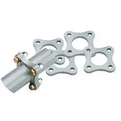 Chassis Engineering Quick-Release Flange Set – 1-1/2In Diameter, 4-Piece Aluminum Mounting System 1
