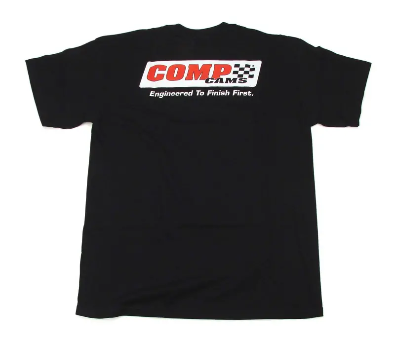 Comp Cams C1020-L Official Racing T-Shirt – 'Engineered To Finish First' Design 1