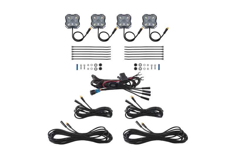 Diode Dynamics Dd7442 Stage Series White Diffused Led Rock Lights – M8 Mount, 4-Piece Kit 1