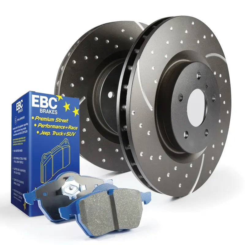 Ebc S6Kf1127 Bluestuff Track Brake Kit – Front Axle With Gd Drilled & Slotted Rotors 1