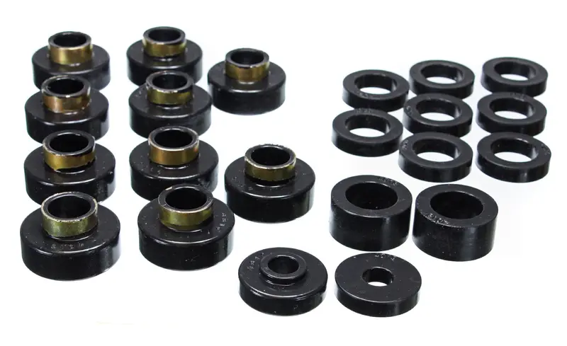 Energy Suspension 2.4102G Black Polyurethane Body-To-Cab Mount Kit – Performance Grade 1