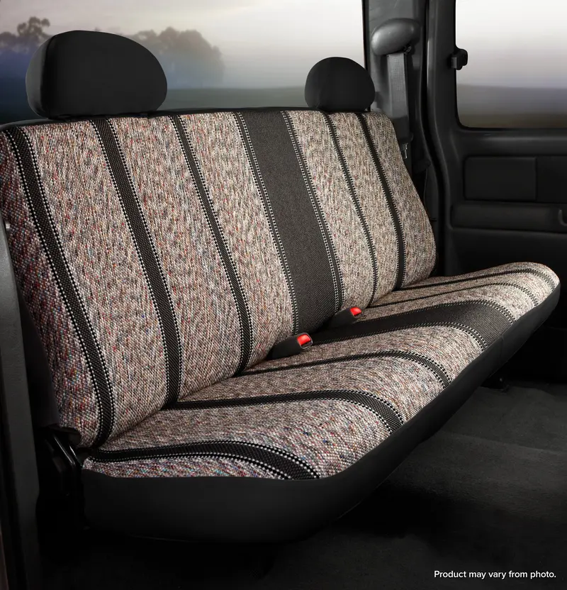 Fia Tr42-5 Black Wrangler™ Custom Seat Cover; Saddle Blanket; Black; Bench Seat; 1
