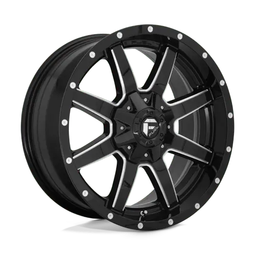 Fuel D610 20X9 Off-Road Wheel – 8X170 Bolt Pattern, Gloss Black With Machined Lip (D61020901750) 1