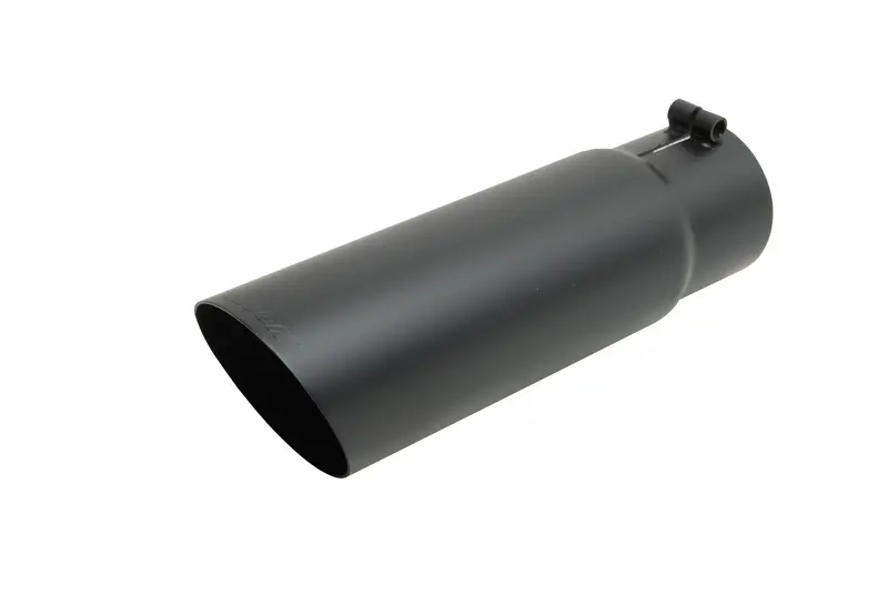 Gibson 500552-B Single-Wall Angle Exhaust Tip – Black Ceramic Coated 1