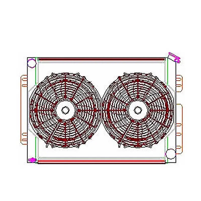 Griffin Cu00009 Aluminum Radiator Combo Unit For Gm A-Body And F-Body Vehicles (No Transmission Cooler) 1
