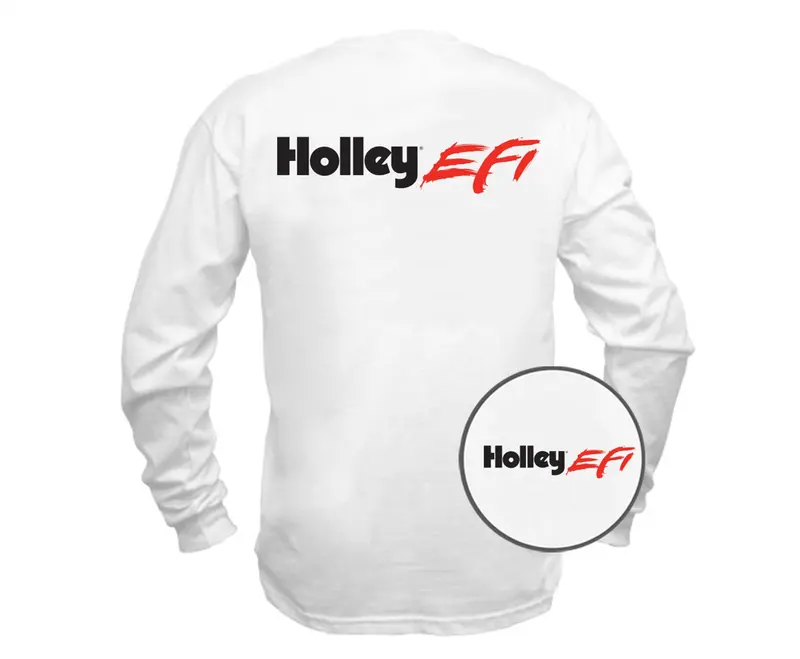 Holley Efi Long-Sleeve Men'S White T-Shirt – Model 10043-Lghol 1