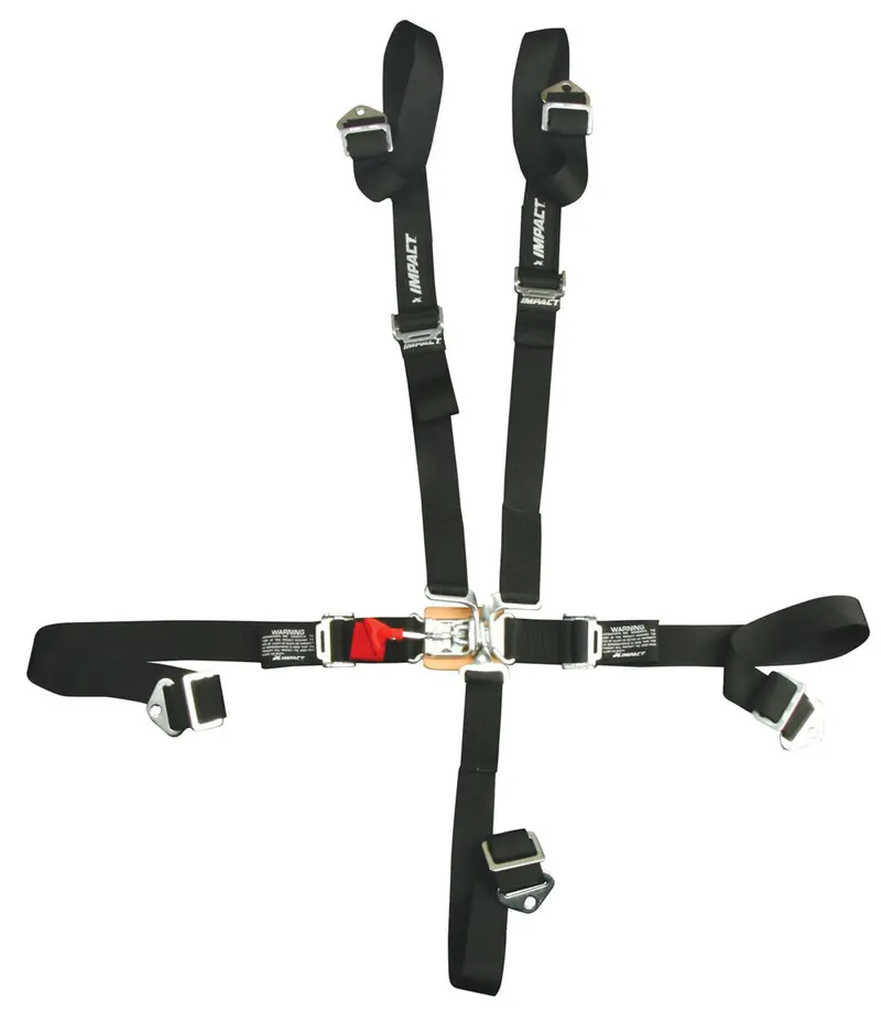 Impact Racing 53119222 Sfi 16.1-Certified 5-Point Harness With Built-In Shoulder Belts And Latch-And-Lever Adjusters 1