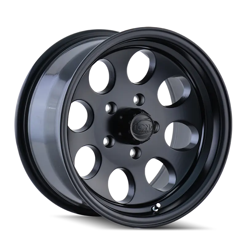 Ion Matte Black Alloy Wheel – 15X8 Inches, 5X127Mm Bolt Pattern, -27Mm Offset, 83.82Mm Hub Bore 1