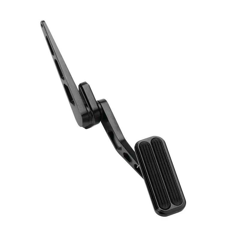 Lokar Xbag-6004 Black Billet Aluminum Throttle Pedal With Rubber Insert 1