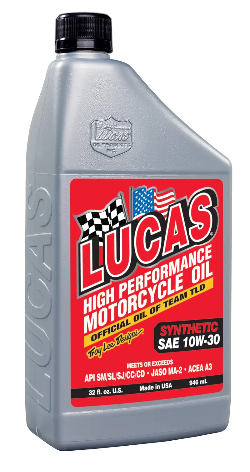 Lucas Oil 10708 Synthetic 10W-30 Motorcycle Engine Oil 1