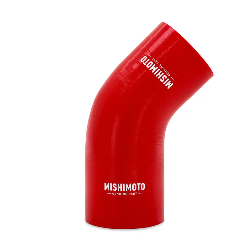 Mishimoto 45-Degree Silicone Coupler – 2.25 To 2.50 Inch Diameter, Red 1