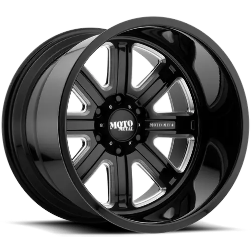 Moto Metal Mo402 20X10 Inch Off-Road Wheel – 6X5.5 Bolt Circle, Gloss Black Machined Face, -24Mm Offset 1