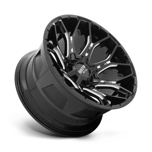 Moto Metal Mo80829078300 20X9 Gloss Black Machined Lip Wheel – 6X120/5.5, Zero Offset 1