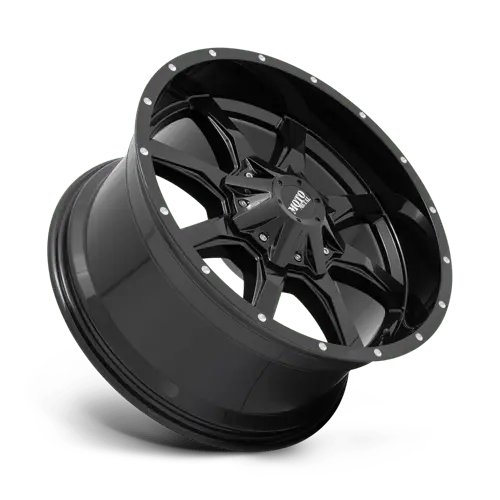 Moto Metal Mo970210883A12 20X10 Gloss Black Machined Lip Wheel – 8X180, 12Mm Offset 1
