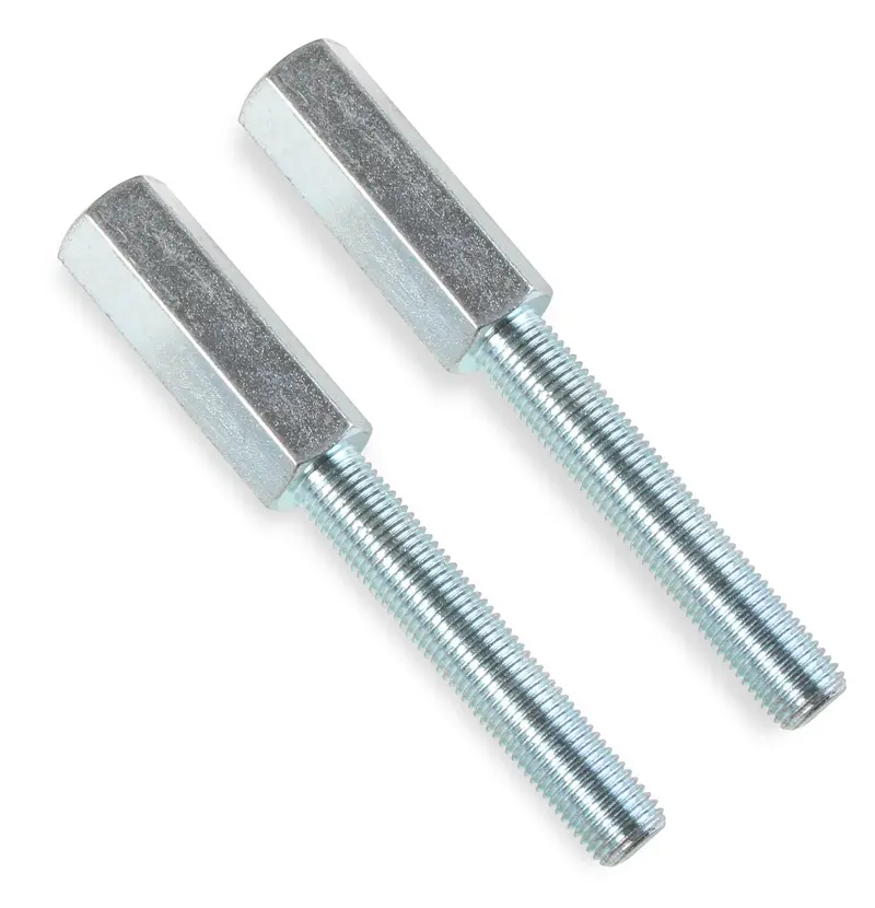 Mr. Gasket 1290 Adjustable Shock Extension Set – 3.5" Length, 3/8"-24 Stud Ends (2-Piece) 1